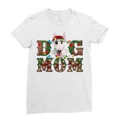 Christmas Dog Mom Bull Terrier Ladies Fitted T-Shirt -TeeMuse Store pd.2526674287.36.25095094.s3.1 front white ffffff none x0y0 154 800x800 1