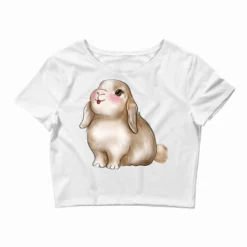 Cute Rabbit Crop Top