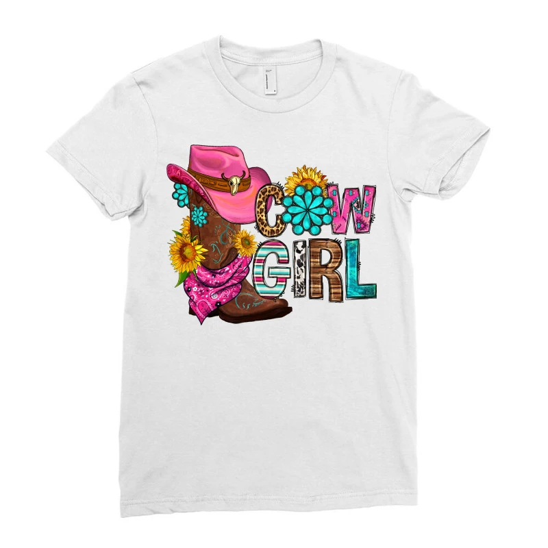 Western Cowgirl Ladies Fitted T-Shirt 3 Western Cowgirl Ladies Fitted T-Shirt - Image 3