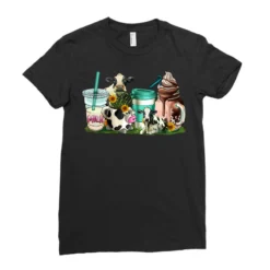 Cow Coffee Cups Ladies Fitted T-Shirt 7 Cow Coffee Cups Ladies Fitted T-Shirt -TeeMuse Store pd.2526698173.36.25092187.s3.1 front black ffffff none x0y0 154 800x800 1
