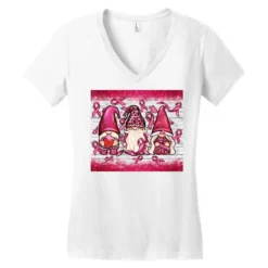 Cancer Gnome Rainbow Women's V-Neck T-Shirt -TeeMuse Store pd.2526705948.72.25095253.s3.1 front white ffffff none x0y0 138 800x800 1