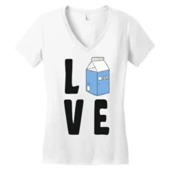 Kids Milk Women's V-Neck T-Shirt 7 Kids Milk Women's V-Neck T-Shirt -TeeMuse Store pd.2526736511.72.25095507.s3.1 front white ffffff none x15.5y0.5 107 800x800 1