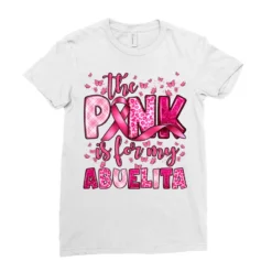 I Wear Pink For My Abuelita Ladies Fitted T-Shirt -TeeMuse Store pd.2526772774.36.25096647.s3.1 front white ffffff none x0y0 154 800x800 1