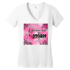 Stronger Than The Storm Women's V-Neck T-Shirt -TeeMuse Store pd.2526773295.72.25096643.s3.1 front white ffffff none x0y0 138 800x800 1