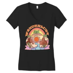Wanderlust Sublimation Women's V-Neck T-Shirt -TeeMuse Store pd.2526804195.72.25097268.s3.1 front black ffffff none x0y0 138 800x800 1