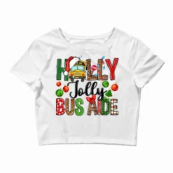 Holly Jolly Bus Aide Crop Top