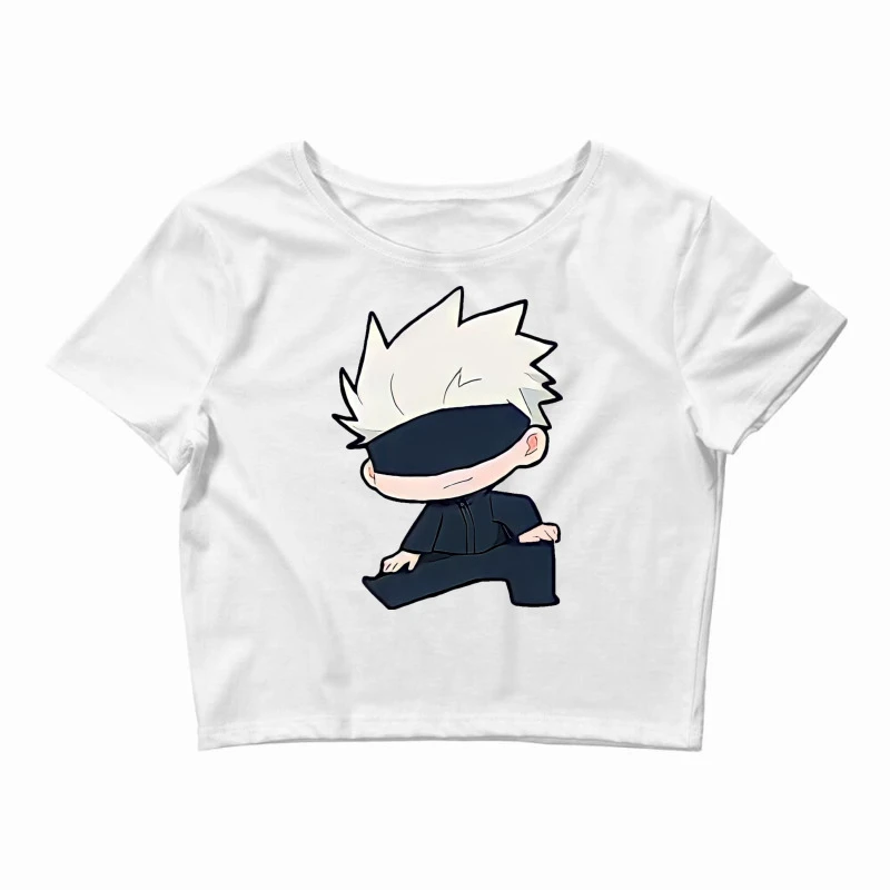 Chibi Gojo Stretching Crop Top 1 Chibi Gojo Stretching Crop Top