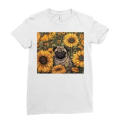 Pug Ladies Fitted T-Shirt 7 Pug Ladies Fitted T-Shirt -TeeMuse Store pd.2526839987.36.25098791.s3.1 front white ffffff none x0y0 154 800x800 1