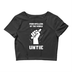Poor Spellers Of The World Untie Crop Top