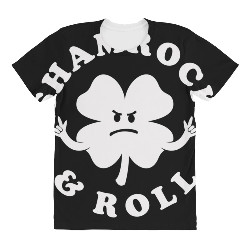 Shamrock And Roll All Over Women's T-shirt 3 Shamrock And Roll All Over Women's T-shirt - Image 3