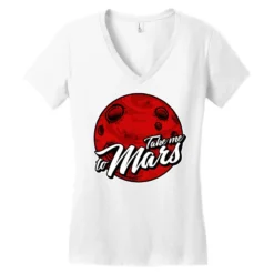 Take Me To Mars Women's V-Neck T-Shirt 7 Take Me To Mars Women's V-Neck T-Shirt -TeeMuse Store pd.2526886281.72.25091484.s3.1 front white ffffff none x0y0 138 800x800 1
