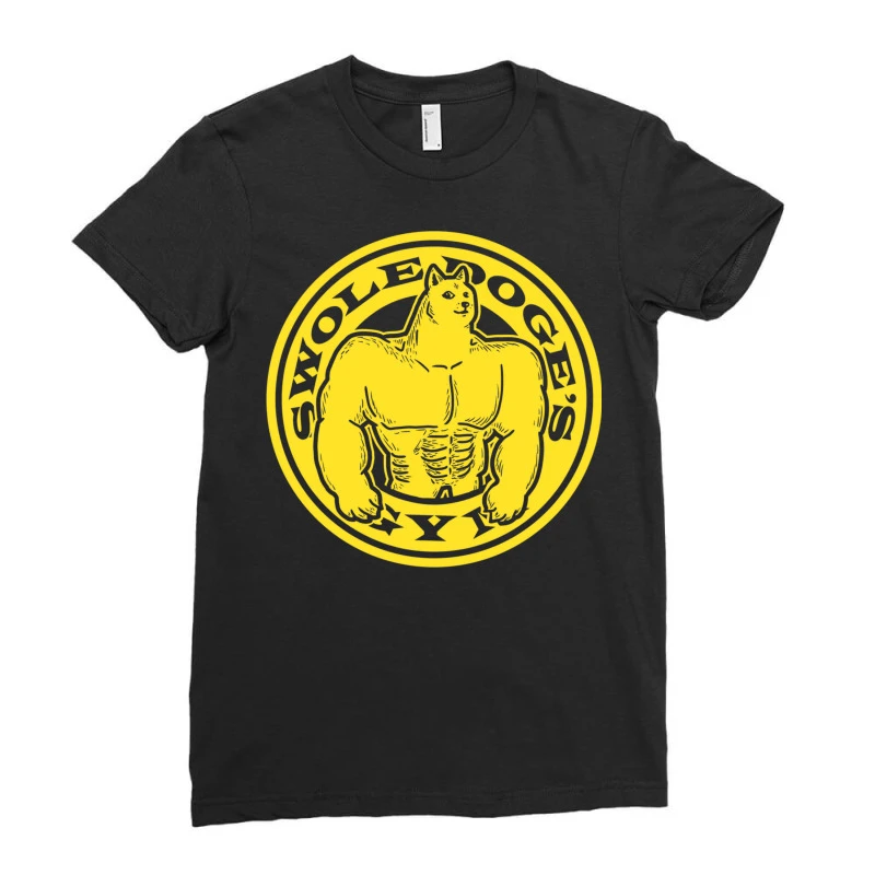Swole Doge Ladies Fitted T-Shirt 3 Swole Doge Ladies Fitted T-Shirt - Image 3