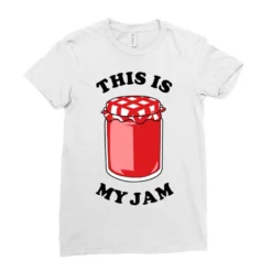 This Is My Jam Ladies Fitted T-Shirt -TeeMuse Store pd.2526891853.36.25095988.s3.1 front white ffffff none x19.5y0 115 800x800 1