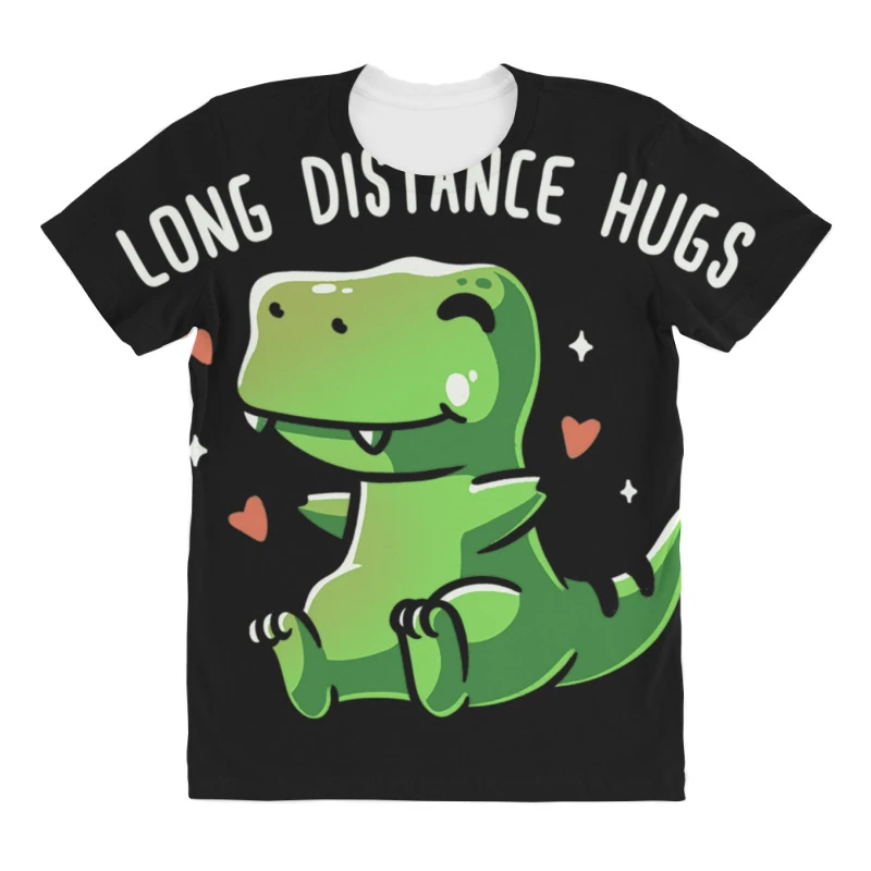 Long Distance Hugs All Over Women's T-shirt 3 Long Distance Hugs All Over Women's T-shirt - Image 3