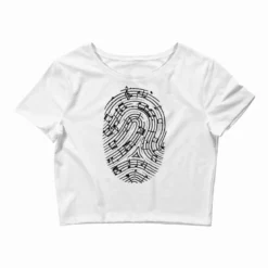 Musical Fingerprint Crop Top