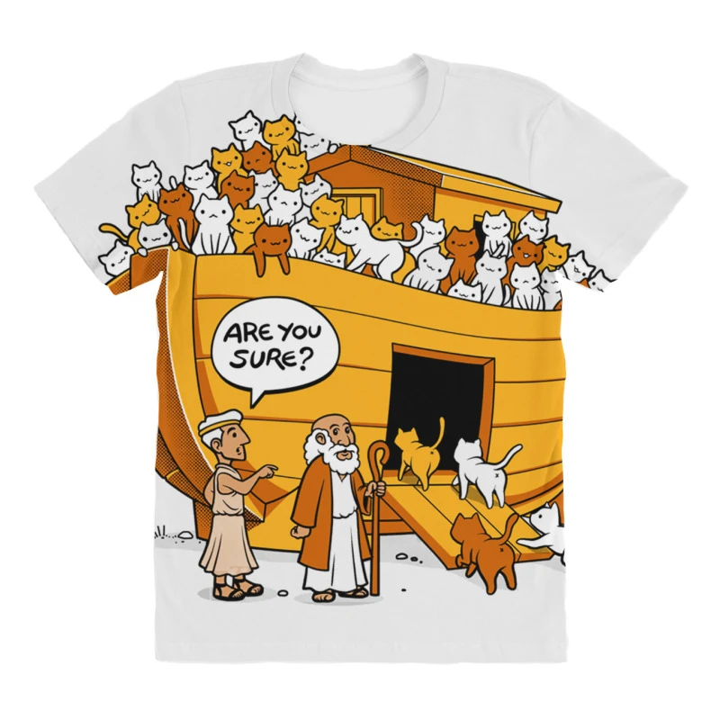Noah S Ark Cat All Over Women's T-shirt 3 Noah S Ark Cat All Over Women's T-shirt - Image 3