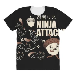 Ninja Attack All Over Women's T-shirt -TeeMuse Store pd.2526923185.108.25076737.s3.1 front customized 111111 none x45y52 294 800x800 1
