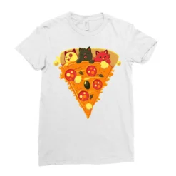 Pizza Cat Ladies Fitted T-Shirt -TeeMuse Store pd.2526936149.36.25082878.s3.1 front white ffffff none x0y0 154 800x800 1