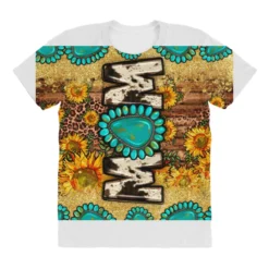 Mom Sunflower Leopard Gemstone Glitter All Over Women's T-shirt -TeeMuse Store pd.2526936548.108.25097243.s3.1 front customized f5f5f5 none x45y41.5 294 800x800 1