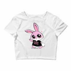 Punk Rock Bunny Crop Top