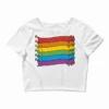 Rainbow Cats Pride Flag Crop Top
