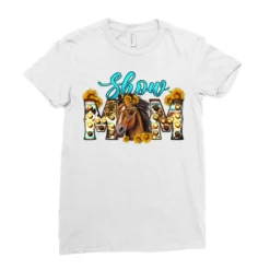 Western Show Mom Horse Ladies Fitted T-Shirt -TeeMuse Store pd.2526947402.36.25100506.s3.1 front white ffffff none x0y0 154 800x800 1