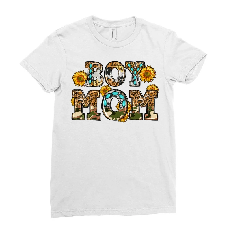 Boy Mom Ladies Fitted T-Shirt 3 Boy Mom Ladies Fitted T-Shirt - Image 3