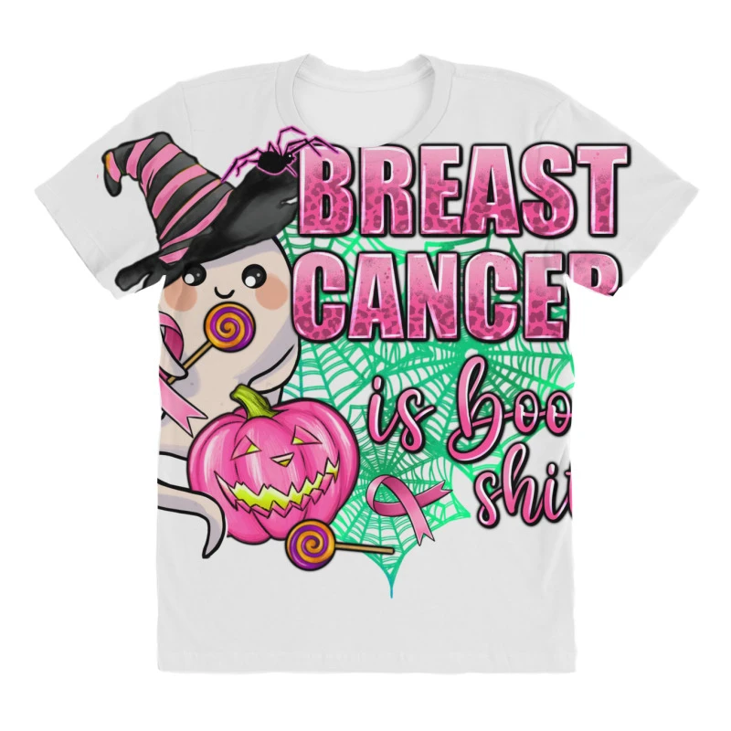Breast Cancer Is Boo Shit All Over Women's T-shirt 3 Breast Cancer Is Boo Shit All Over Women's T-shirt - Image 3