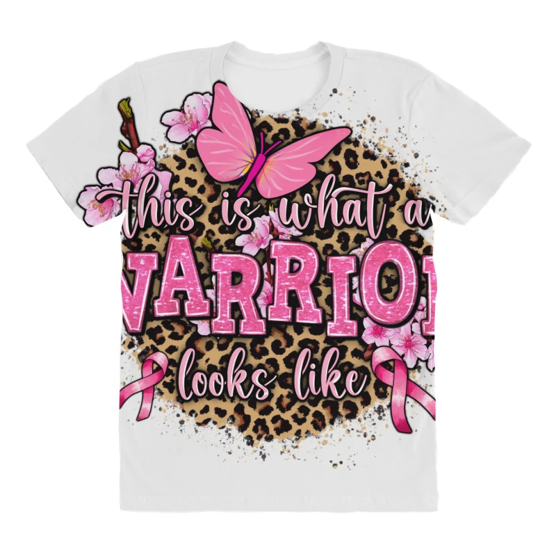 This Is What A Warrior Looks Like All Over Women's T-shirt 3 This Is What A Warrior Looks Like All Over Women's T-shirt - Image 3