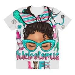 Phlebotomist Life Messy Bun All Over Women's T-shirt -TeeMuse Store pd.2526970313.108.25100629.s3.1 front customized f5f5f5 none x45ym5.5 294 800x800 1