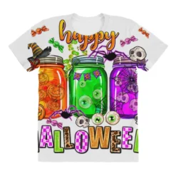 Happy Halloween Jars And Horror All Over Women's T-shirt -TeeMuse Store pd.2526972742.108.25097209.s3.1 front customized f5f5f5 none x45y17 294 800x800 1