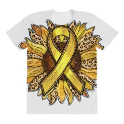 Child Cancer Awareness Sunflower All Over Women's T-shirt -TeeMuse Store pd.2526977691.108.25100740.s3.1 front customized f5f5f5 none x45y27 294 800x800 1