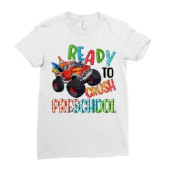 Ready To Crush Preschool Ladies Fitted T-Shirt -TeeMuse Store pd.2526980373.36.25100726.s3.1 front white ffffff none x0y0 154 800x800 1
