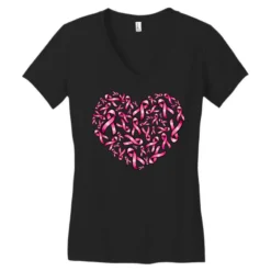 Breast Cancer Ribbon Heart Women's V-Neck T-Shirt -TeeMuse Store pd.2526992451.72.25097102.s3.1 front black ffffff none x0y0 138 800x800 1