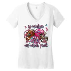 In October We Wear Pink Football Women's V-Neck T-Shirt -TeeMuse Store pd.2526997711.72.25097078.s3.1 front white ffffff none x0y0 138 800x800 1