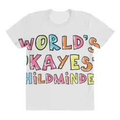 World S Okayest Childminder Gift Idea All Over Women's T-shirt -TeeMuse Store pd.2527004713.108.25084879.s3.1 front customized f5f5f5 none x45y87 294 800x800 1