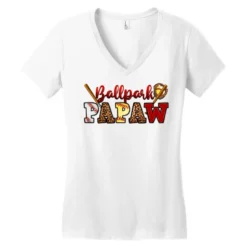 Ballpark Papaw Women's V-Neck T-Shirt 7 Ballpark Papaw Women's V-Neck T-Shirt -TeeMuse Store pd.2527034187.72.25100807.s3.1 front white ffffff none x0y0 138 800x800 1