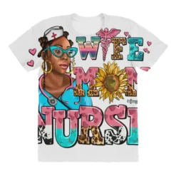 Afro Wife Mom Nurse All Over Women's T-shirt -TeeMuse Store pd.2527043232.108.25097007.s3.1 front customized f5f5f5 none x45y31.5 294 800x800 1