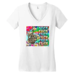 Fuck Everything Skeletons Women's V-Neck T-Shirt -TeeMuse Store pd.2527052723.72.25096873.s3.1 front white ffffff none x7.728y7.728 122.544 800x800 1
