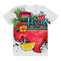 Summer Texas Map All Over Women's T-shirt -TeeMuse Store pd.2527056519.108.25102028.s3.1 front customized f5f5f5 none x45y17.5 294 800x800 1