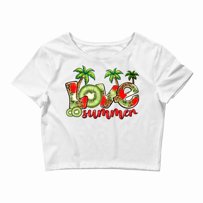 Love Summer Kiwi Crop Top 1 Love Summer Kiwi Crop Top