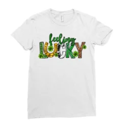 St. Patrick's Day Feeling Lucky Ladies Fitted T-Shirt 7 St. Patrick's Day Feeling Lucky Ladies Fitted T-Shirt -TeeMuse Store pd.2527067166.36.25101986.s3.1 front white ffffff none x0y0 154 800x800 1