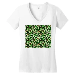 St. Patrick's Day Leopard Shamrock Women's V-Neck T-Shirt 7 St. Patrick's Day Leopard Shamrock Women's V-Neck T-Shirt -TeeMuse Store pd.2527070713.72.25101979.s3.1 front white ffffff none x0y0 138 800x800 1