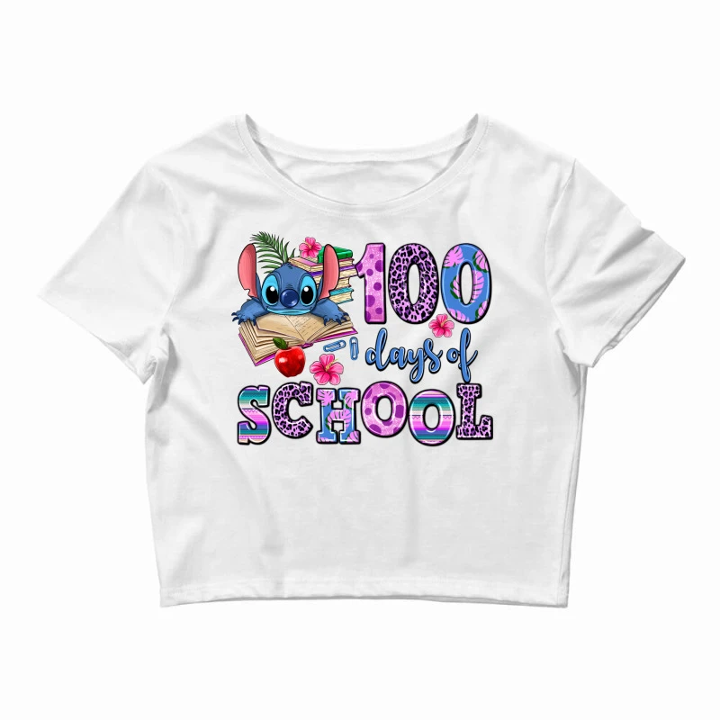 100 Days Of School Crop Top 1 100 Days Of School Crop Top