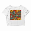 Western Sunflowers Hair Stylists Elementary Crop Top