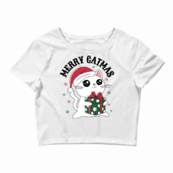 Merry Catmas Crop Top