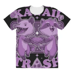 Kawaii Fastfood Trash Animals All Over Women's T-shirt -TeeMuse Store pd.2527085571.108.25102186.s3.1 front customized 111111 none x45ym14.5 294 800x800 1