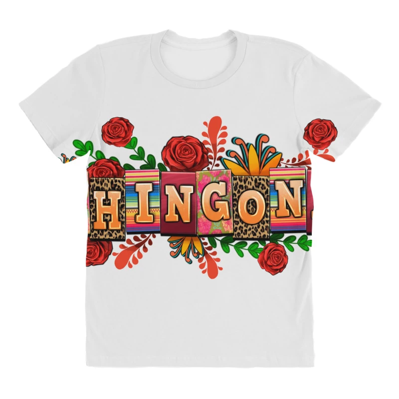 Chingona All Over Women's T-shirt 3 Chingona All Over Women's T-shirt - Image 3