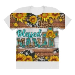 Blessed Mama And Stars All Over Women's T-shirt -TeeMuse Store pd.2527095097.108.25097451.s3.1 front customized f5f5f5 none x45y41.5 294 800x800 1