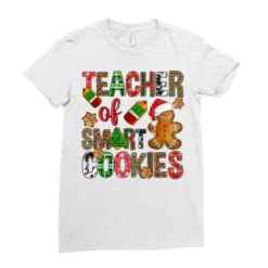 Teacher Of Smart Cookies Christmas Ladies Fitted T-Shirt -TeeMuse Store pd.2527096858.36.25102153.s3.1 front white ffffff none x0y0 154 800x800 1